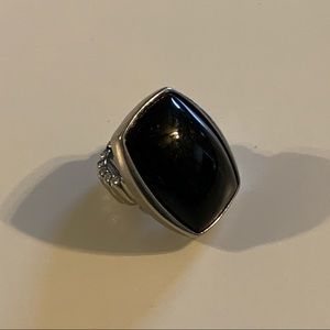 Black Stone Accent Ring